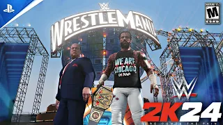 CM PUNK w/PAUL HEYMAN FULL CHAMPIONSHIP ENTRANCE | WWE2K24 CONCEPT