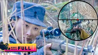 [Sniper Movie] A female sniper lurked in the grass and killed 50 Japanese snipers!