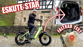 Eskute Star Ebike Pedelec Fatbike im Test Review Elektro Faltrad Klapprad mit 20 Zoll Fat Reifen