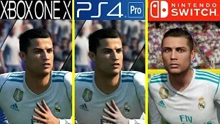 FIFA 18 | Xbox One X VS PS4 Pro VS Nintendo Switch | Graphics Comparison