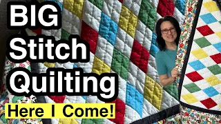 💠 Diamond Quilt Pattern 💠 BIG STITCH Quilting For Beginners 💠