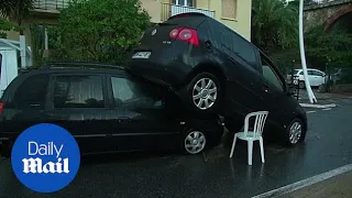 The extent of the damage caused by flash floods in France - Daily Mail