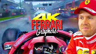 F1 2018 Sebastian Vettel Ferrari Career Mode 4k Ultra Graphics Spa Highlights