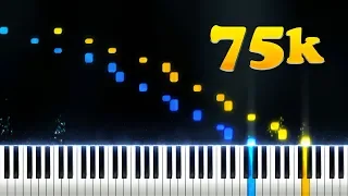 75,000 SUBSCRIBERS 75,000 NOTES (Playable Version) - Piano Tutorial