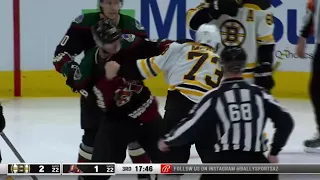 Charlie McAvoy annihilated by Antoine Roussel