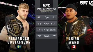 UFC 4 Career Mode - Part 18 - Superfight! Can I Become Double Champ? Alexander Gustafsson!