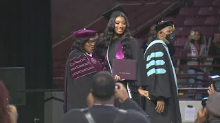WATCH: Megan Thee Stallion walks across stage to receive degree from Texas Southern University