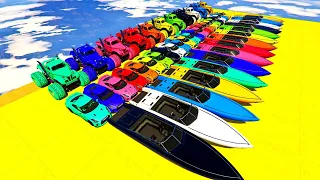 GTA V Epic New Stunt Race For Racing Challenge By Trevor And Sharks #104