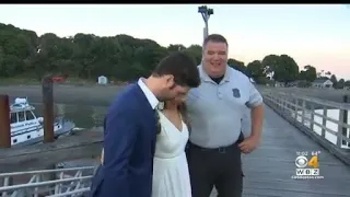 Thompson Island wedding saved thanks to impromptu boat ride from Boston Police officer