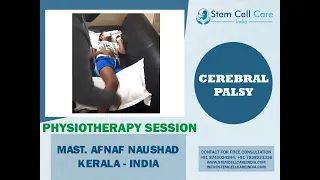 Physiotherapy session for cerebral palsy patient during stem cell Therapy at SCCI| Stem Cell Therapy