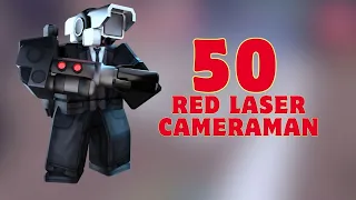 50 Red Laser Cameraman-Toilet Tower Defense Roblox #toilettowerdefense