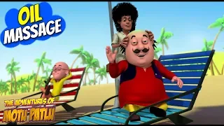 Motu Patlu in English | Kids animation | cartoon for kids | Oil Massage