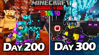I Survived 300 Days In ULTRA MODDED Hardcore Minecraft...