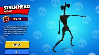 I got Siren Head in Brawl Stars 😱/ DON'T WATCH IT