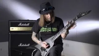 Guitar Lesson: Alexi Laiho - Alternate picked arpeggio