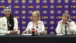 LSU Kim Mulkey WIN over Kentucky postgame, Angel Reese & Hailey Van Lith