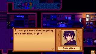 Stardew Valley MOD - Sebastian Marriage Event, Pillow Talk (alt)