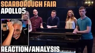 "Scarborough Fair" (Traditional) by Apollo5, Reaction/Analysis by Musician/Producer