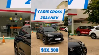 ស្តុកថ្មី Toyota Yaris Cross 2024 Hybrid ម៉ាស៉ីនសាំង​ និងអាគុយ⚡️ តម្លៃពិសេស 🤑🤑