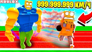 САМЫЙ БЫСТРЫЙ НУБ КАЧОК В МИРЕ 999.999.999 КМЧ РОБЛОКС ЧЕЛЛЕНДЖ! ROBLOX OOF Run