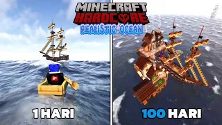 100 Hari di Minecraft Hardcore Realistic Ocean