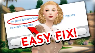 The Best Solution EVER for Sims 4 Game Failed to LOAD!
