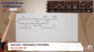 🎻 Easy Lover - Philip Bailey & Phil Collins Bass Backing Track with scale, chords and lyrics