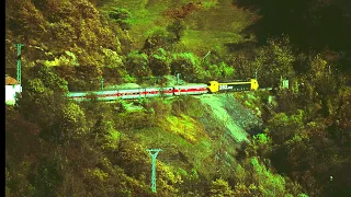 RENFE serie 252 en Asturias. Línea Gijón-León, Rampa de Pajares.