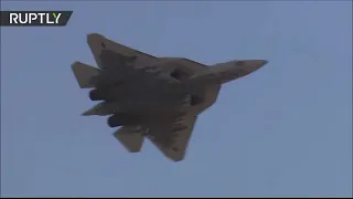 Sukhoi Su-57 demonstration at MAKS 2021