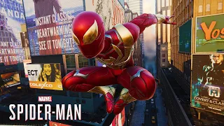 Marvel's Spider-Man PS4 Iron Spider Costume Free Roam Gameplay (Turf Wars DLC)
