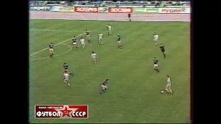 1989 Динамо (Москва) - Динамо (Минск) 1-1 Чемпионат СССР по футболу, гол Метлицкого