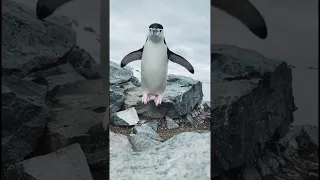 Penguin Parkour 🐧 #penguin #antarctica #animals #thedodo #dodo #saveanimal #shorts