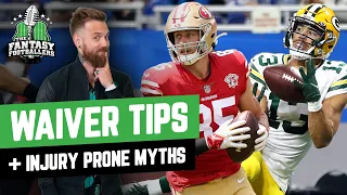 Injury Prone Myths + Key Questions, Waiver Tips | Fantasy Football 2022 - Ep. 1256