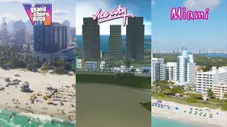 GTA 6 vs Vice City vs Real Life Miami Locations