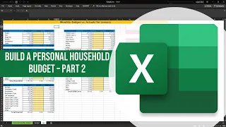 Build a Personal Household Budget in MS Excel Tutorial - Part 2