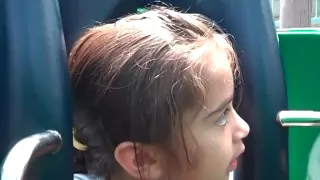 6 year olds first time on Screamin Roller coaster at Disneyland