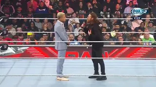 Cody Rhodes encara a Sami Zayn WWE Raw Español 13/2/2023