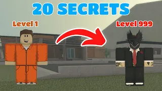 20 SECRETS you DIDN'T KNOW in Prison Escape V2!