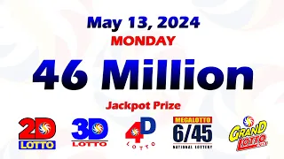 May 13, 2024 - MONDAY PCSO Lotto Daily Result