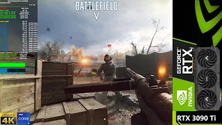 Battlefield V Ultra Settings Ray Tracing 4K | RTX 3090 Ti | i9 12900K 5.2GHz