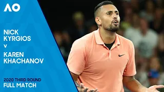 Nick Kyrgios v Karen Khachanov Full Match | Australian Open 2020 Third Round