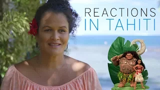 DISNEY MOANA - REACTIONS IN TAHITI