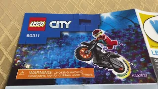 Lego City Stuntz Fire Stunt Bike Set 60311