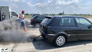 VV Golf 3 1.9 TDI vs Audi A3 1.9 TDI drag race 1/4 mile 🚦🚗 - 4K