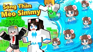 Mèo Simmy Thử Thách 24 Giờ Thoát Khỏi SÓNG THẦN MÈO SIMMY Trong Minecraft