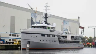 Jeff Bezos's sailing yacht Koru's support vessel Ebeona