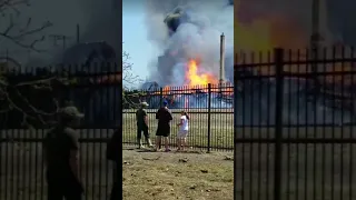 Shocking video showing huge fire in downtown Brandon, Manitoba