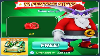 Sonic Forces Speed Battle - New Festive Gift - Open Emerald Chest - All Characters Unlocked Gameplay