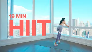 19 Min HIIT Full Body Workout - No Repeats - No equipment - No Talking