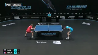 Deni Kozul vs Alexis Lebrun  | WTT Contender Novo Mesto 2021 | MS | Qual